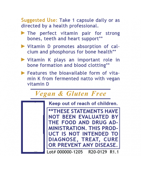 Vitamin D3+K2