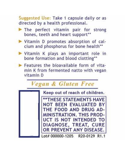 Vitamin D3+K2